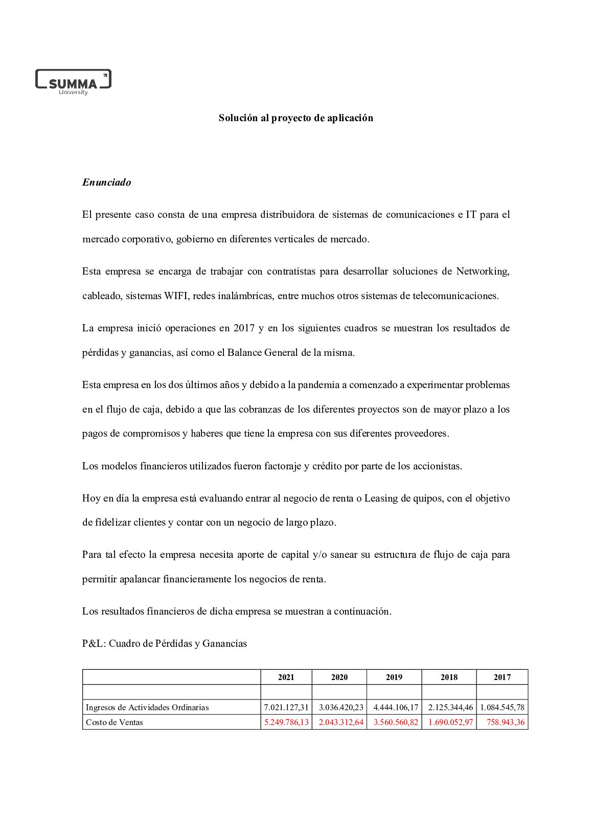 RESPUESTA PROYECTO DE APLICACIÓN RGP Project Evaluation and Assessment document preview page 2