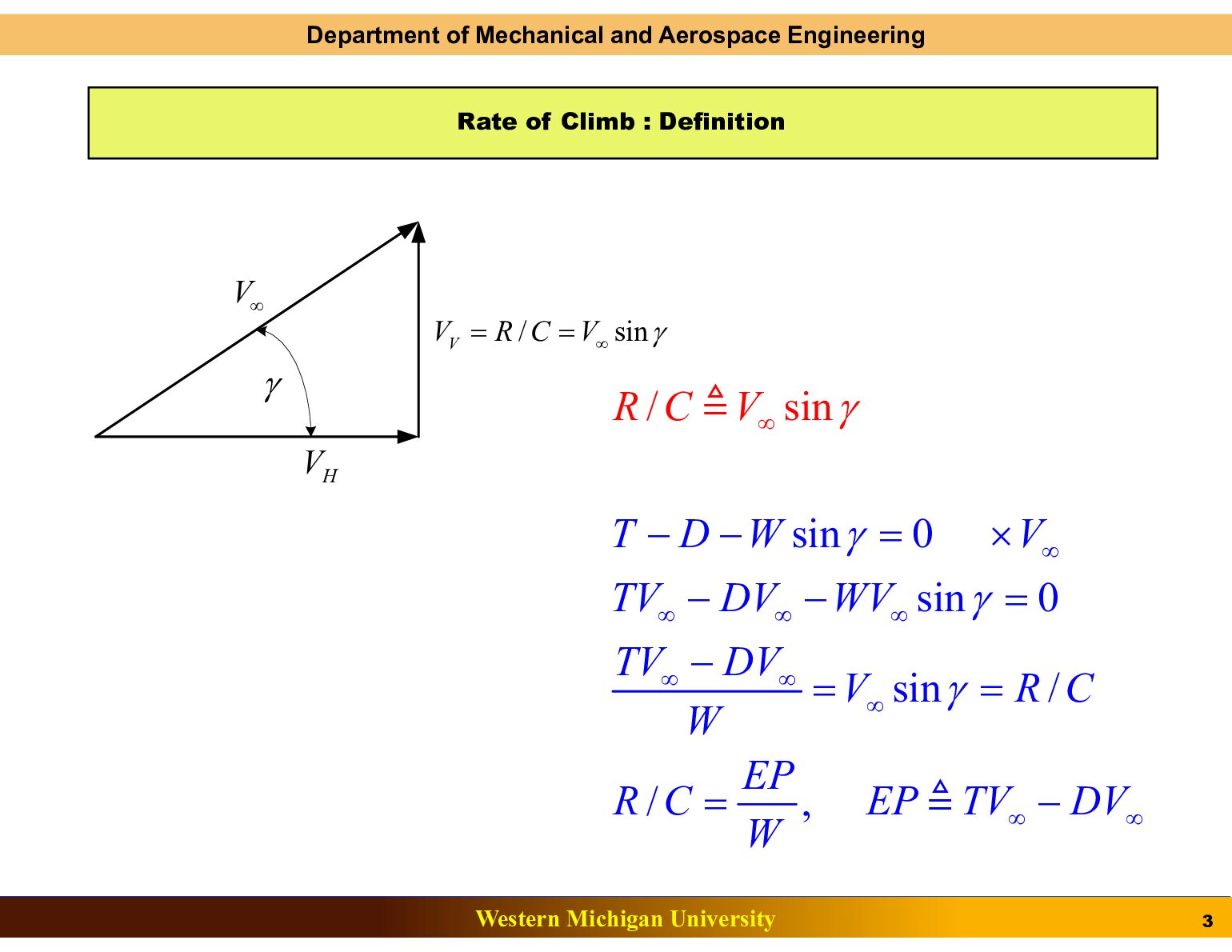 AE 3800  Flight Vehicle Performance  Lecture 21 Climb Performance: Graphical Approach document preview page 3