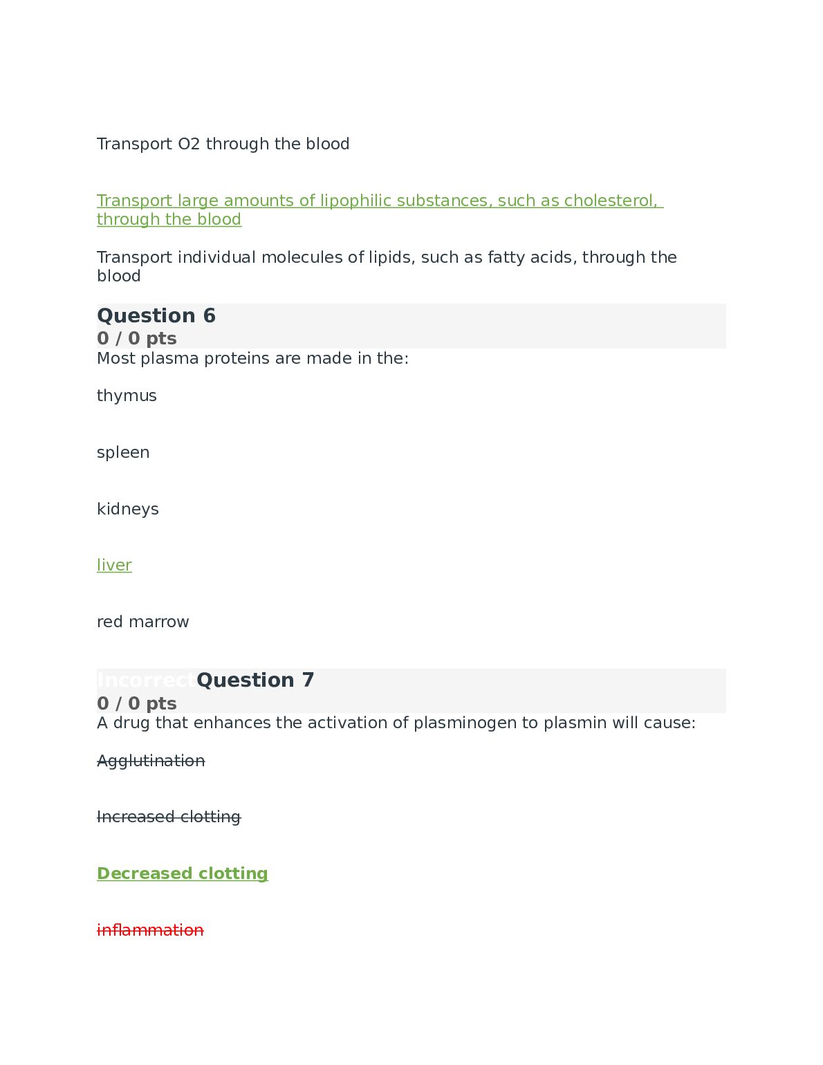 BIO 242 Anatomy and Physiology 2 EXam 55 Q&A - North Seattle College document preview page 2