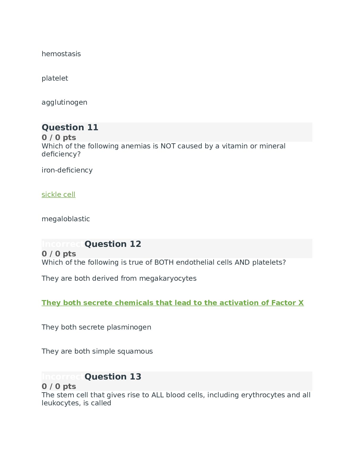 BIO 242 Anatomy and Physiology 2 EXam 55 Q&A - North Seattle College document preview page 4