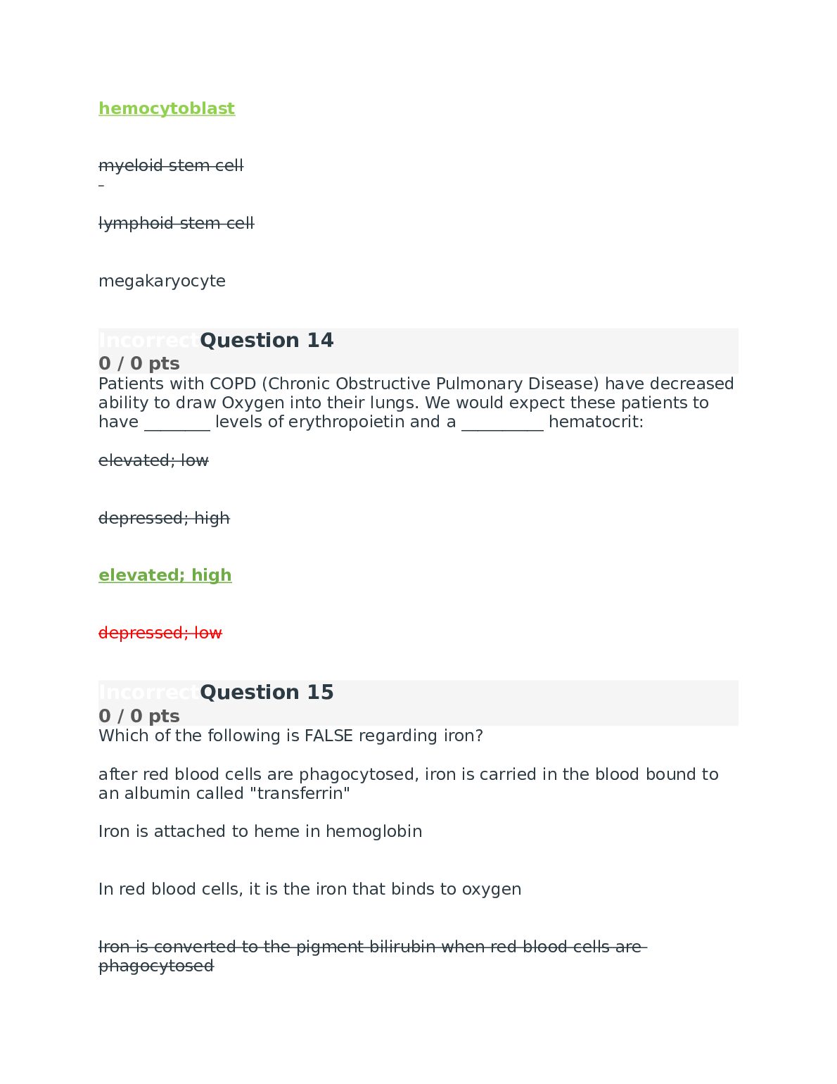 BIO 242 Anatomy and Physiology 2 EXam 55 Q&A - North Seattle College document preview page 5