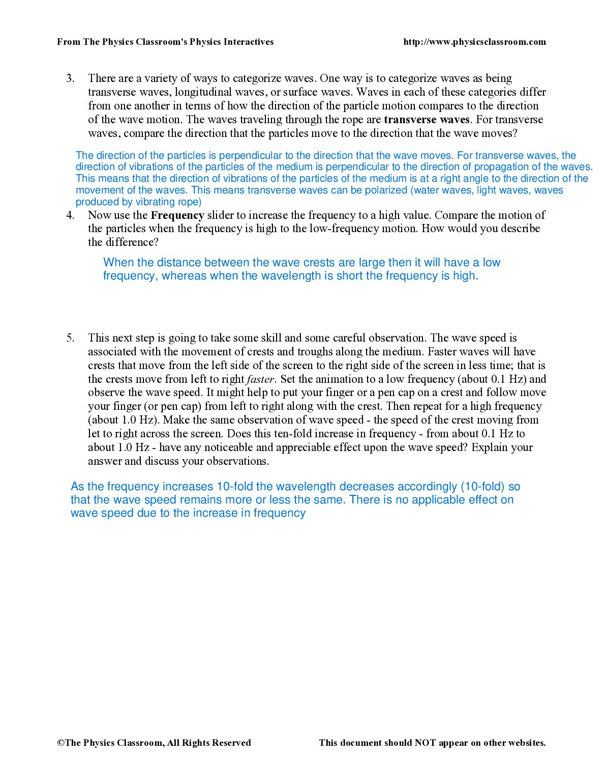 PHYS 2111 Exploring Waves Answered document preview page 2