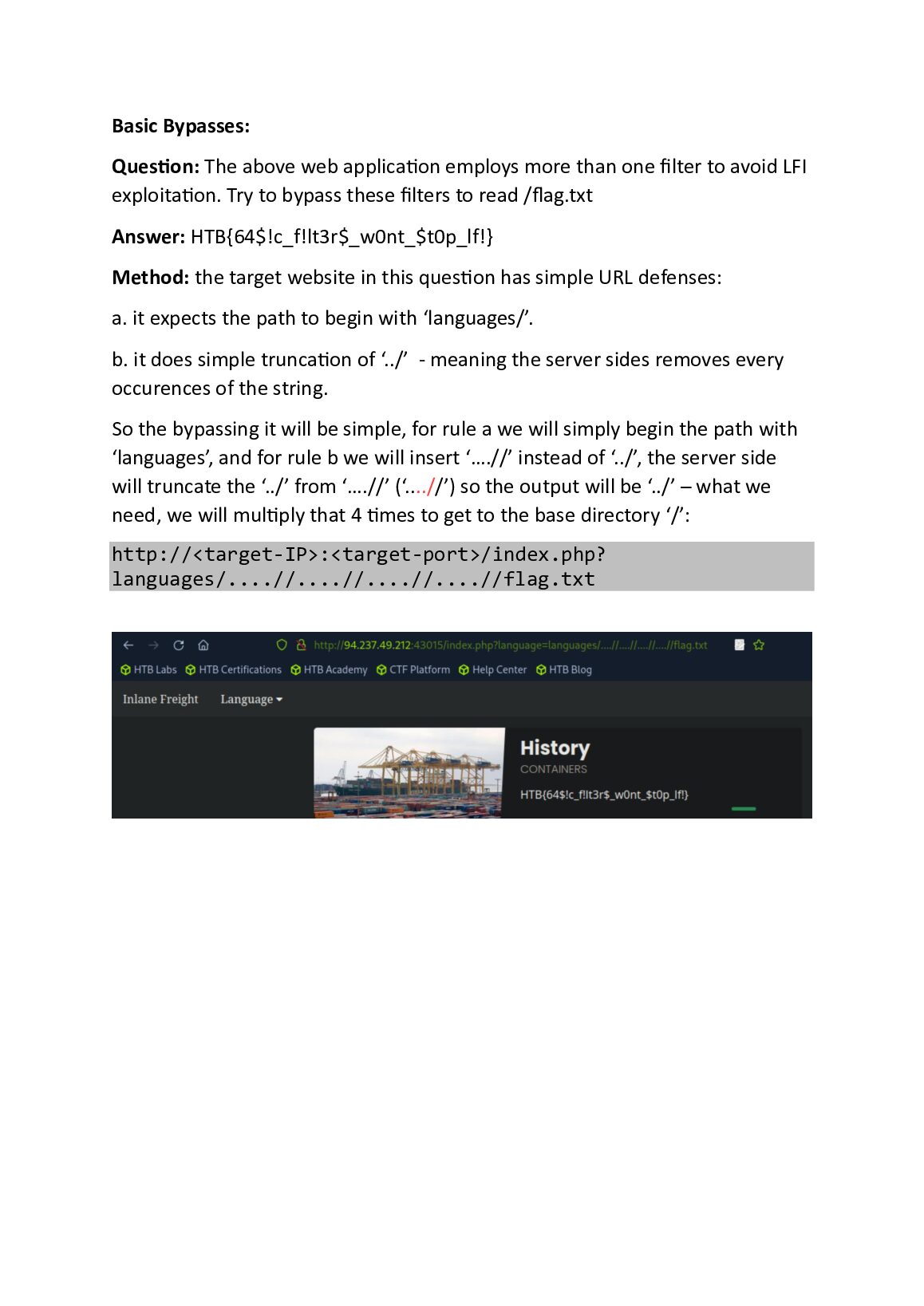 File Inclusion. Hack The Box Module 23 document preview page 4