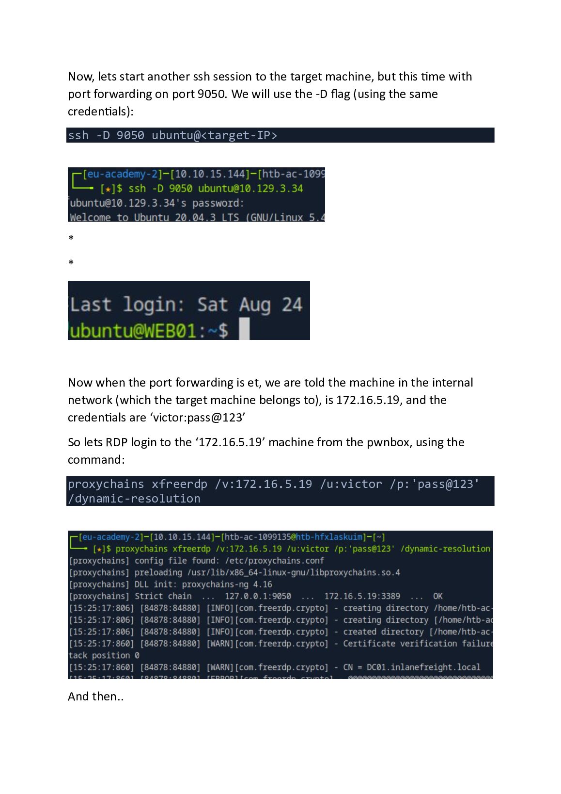 Pivoting, Tunneling, and Port Forwarding: Hack The Box Module 158 document preview page 4