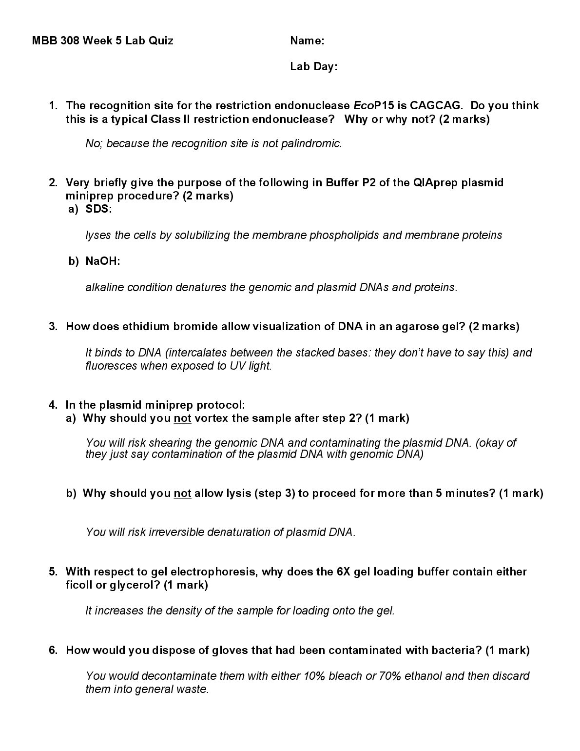 MBB 308 Week 5 Lab Quiz preview image