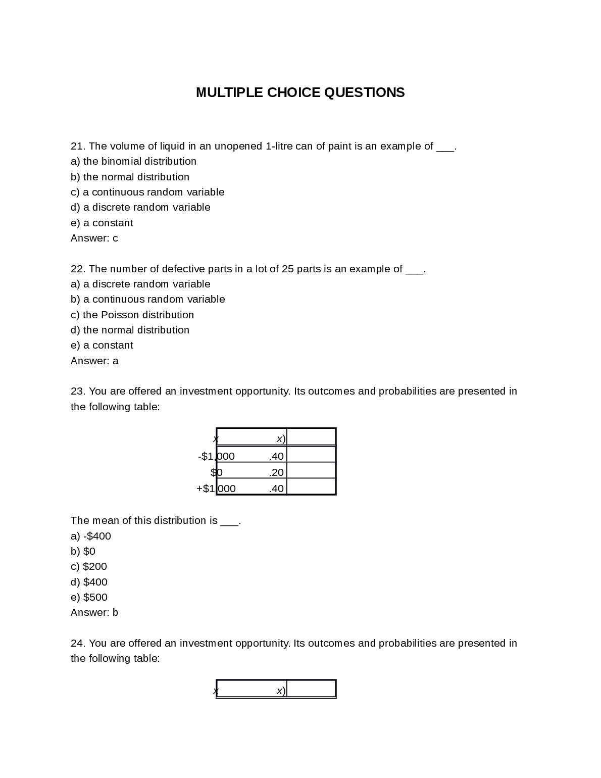 MOS 3367 Management and Organizational Studies | Introduction to Fraud Examination MULTIPLE CHOICE QUESTIONS preview image