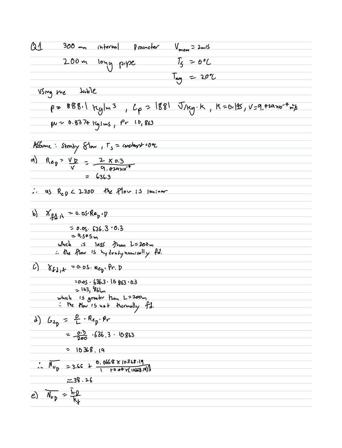 MECH ENG 3102 Heat transfer assignment 3. preview image