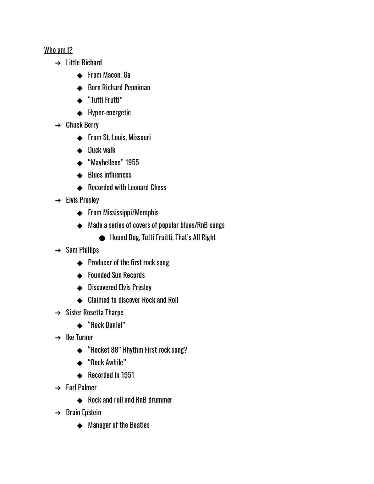 MUS 109: Rock, Popular Music, and Society Midterm Study Guide preview image