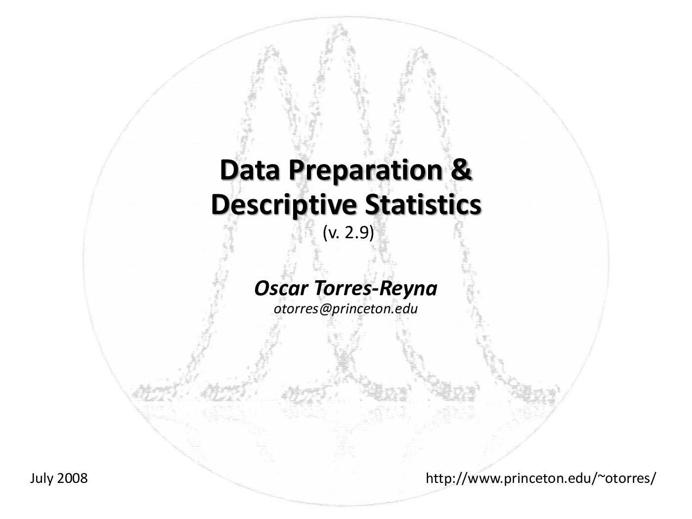 Data Preparation & Descriptive Statistics (v. 2.9) preview image