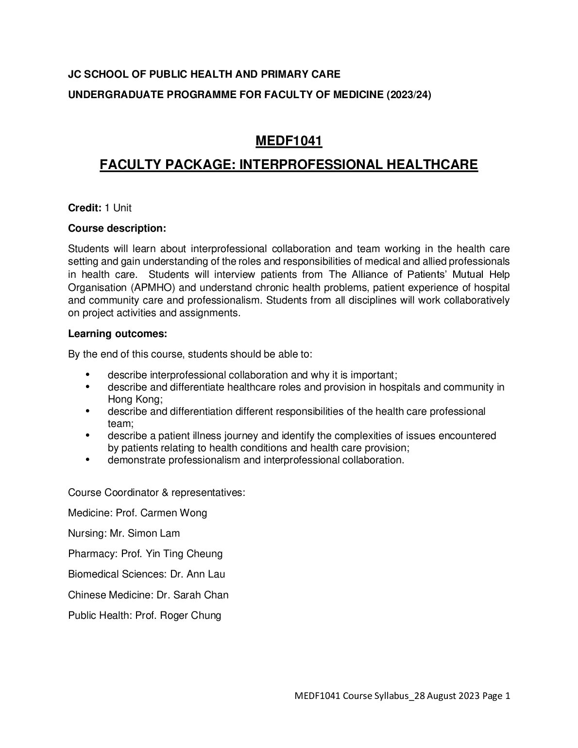 MEDF1041 FACULTY PACKAGE: INTERPROFESSIONAL HEALTHCARE preview image
