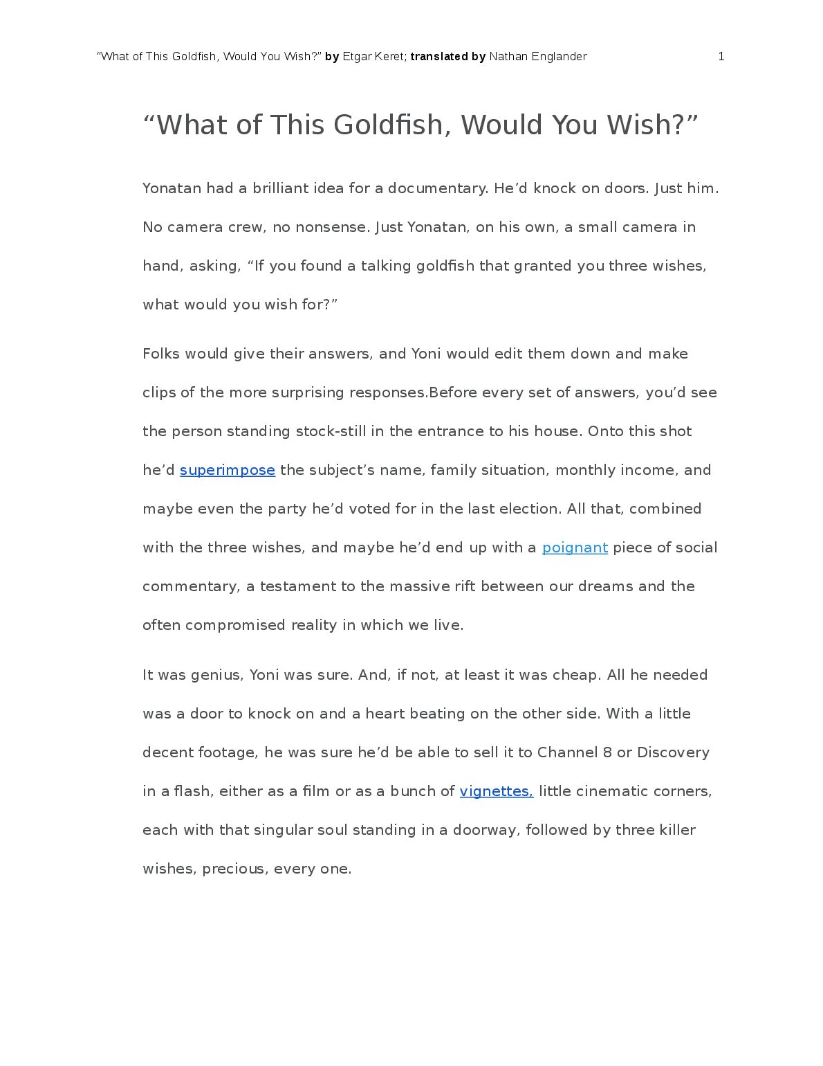 What of This Goldfish, Would You Wish?-Activity Packet-2. preview image