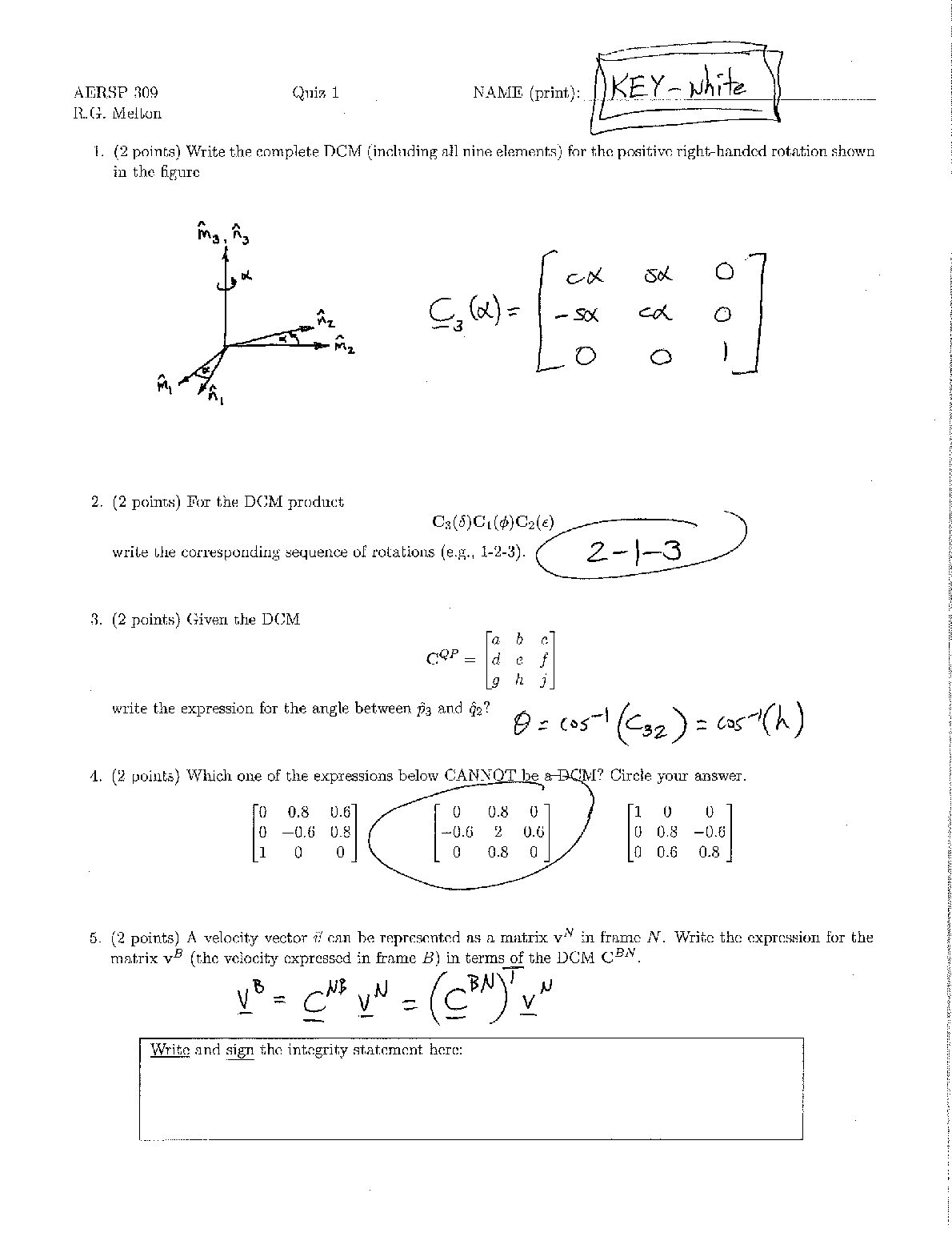 AERSP 309 Exam preview image