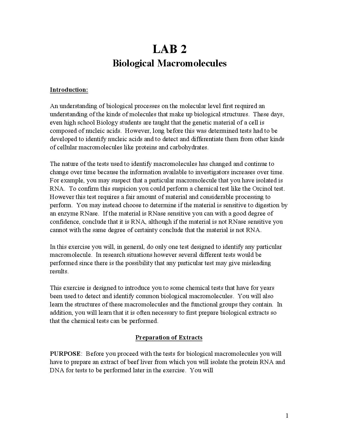 BIOL1002 Lab_2 Biological Macromolecules preview image