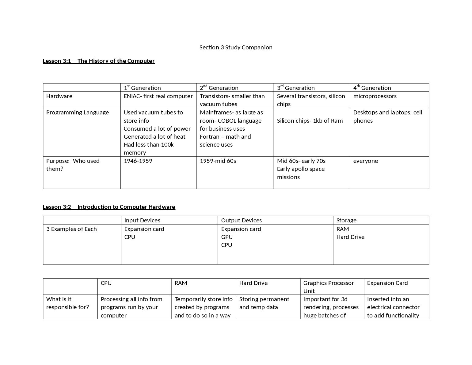 C 182 Section 3 - Study Companion. preview image