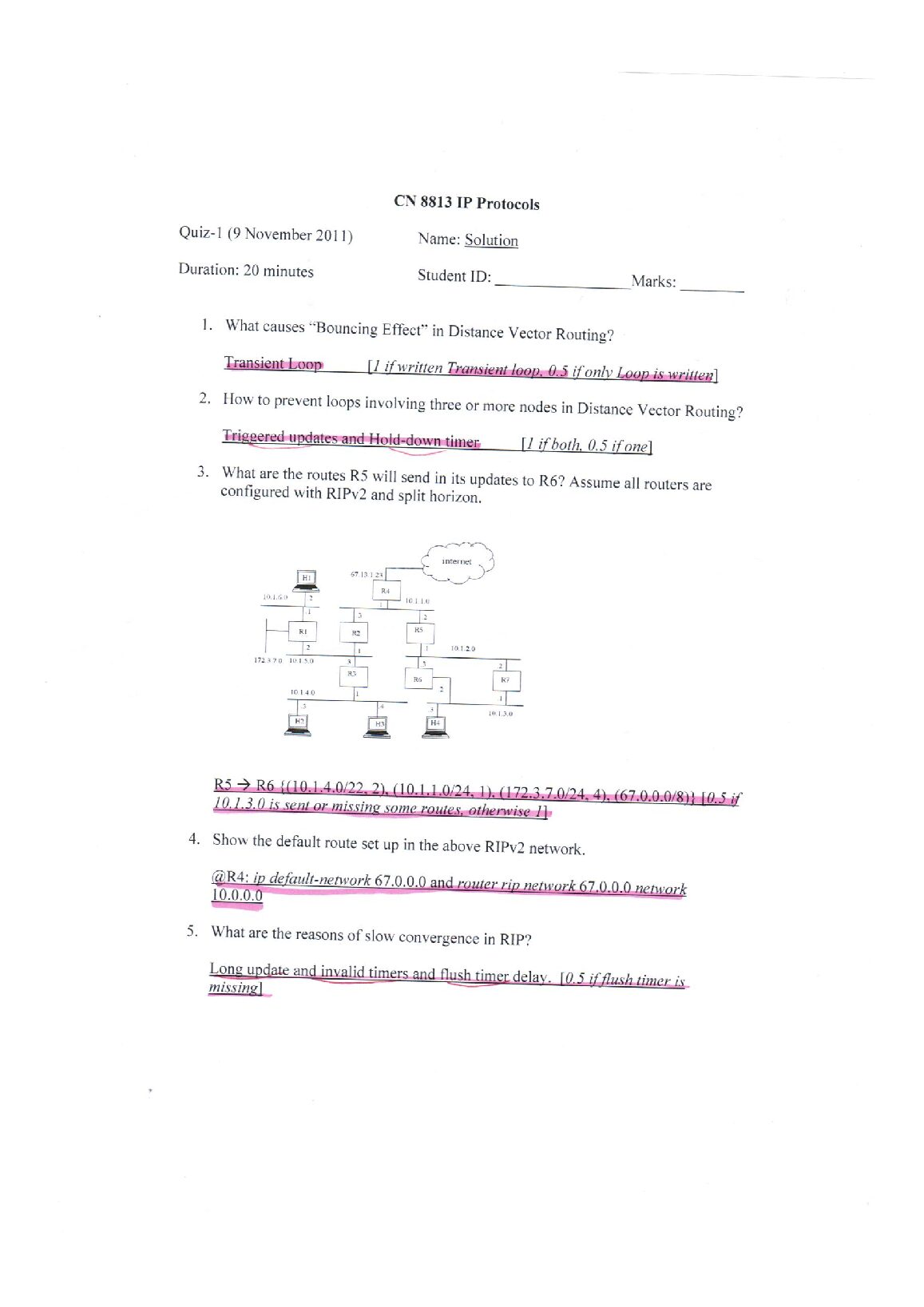 CN 8813 IP Protocols Quiz preview image